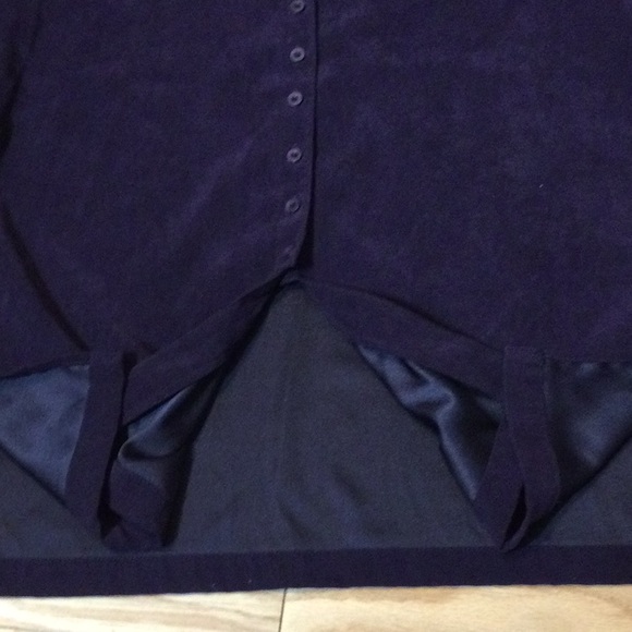 XL Erika & Co deep purple brushed button down top - Picture 9 of 14